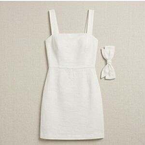 Wilfred White Mini Dress with Bow Accent